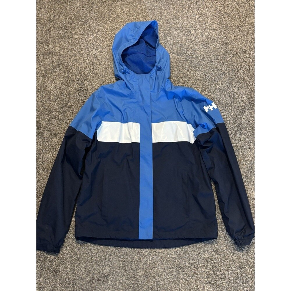 Helly Hansen Jacket Women’s Small Windbreaker Colorblocked Active Blue